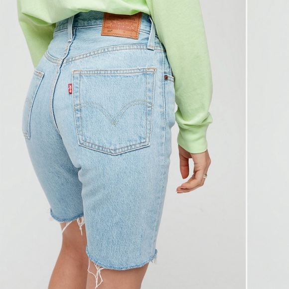 Levi’s 501 Button fly High Rise Mid Thigh Short - Picture 2 of 9